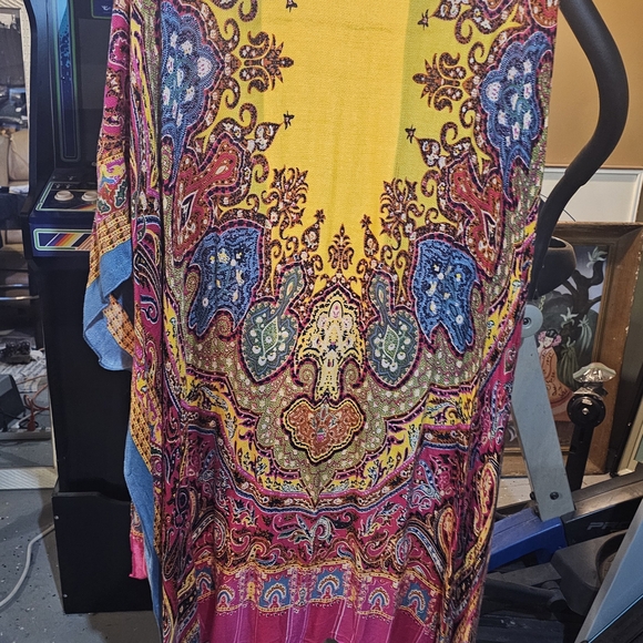 Saachi Colorful Paisley Women's Kimono Jacket - Picture 7 of 7